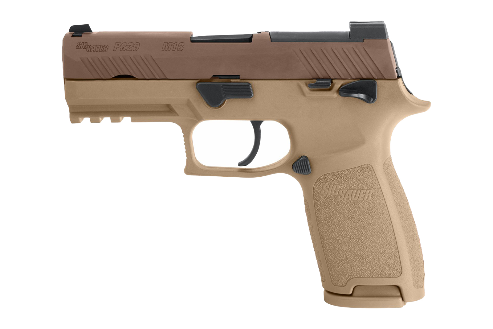 P320 M18 9mmLuger 17 Schuss - 1 Reservemagazin Coyote PVD-Beschichtung