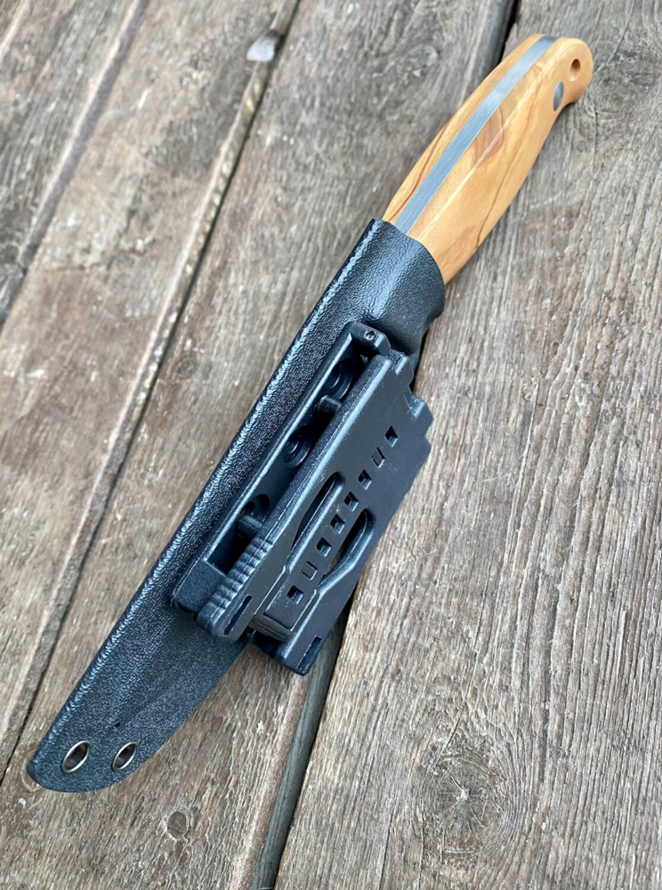 WOC II Plus Olivenholz Klingenlänge: 11,5cm Kydex Scheide