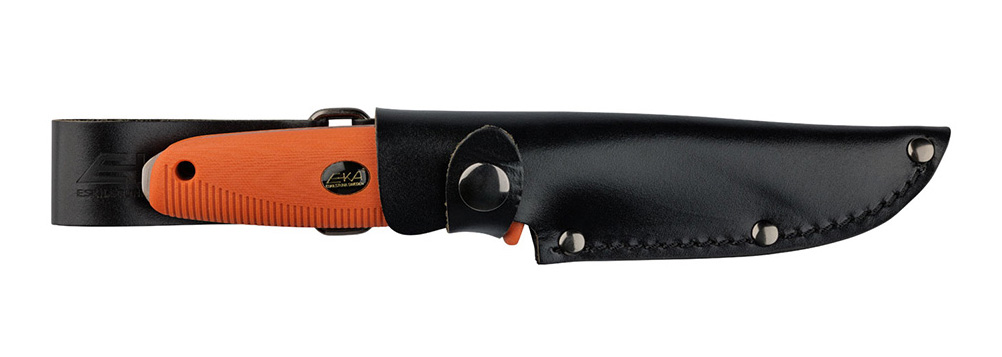 EKA Nordic W12 Orange mit 12 cm Drop-Point-Klinge, Vorderseite