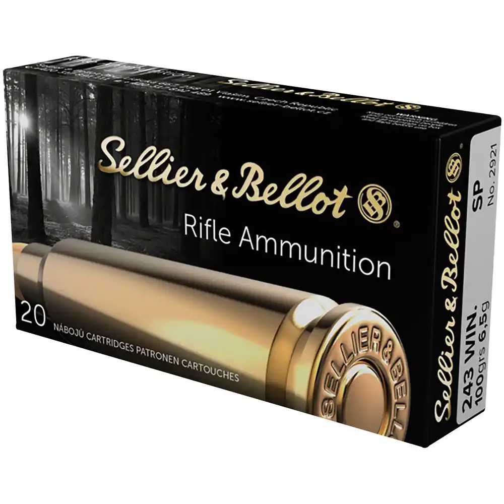 Eine Packung mit Sellier & Bellot Büchsenmunition Teilmantel 6,5g - 100gr.