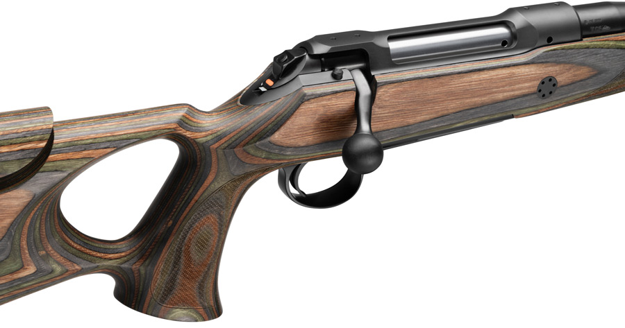 Sicherung und Kammer der Sauer 101 Wolverine mit Holz-Lochschaft