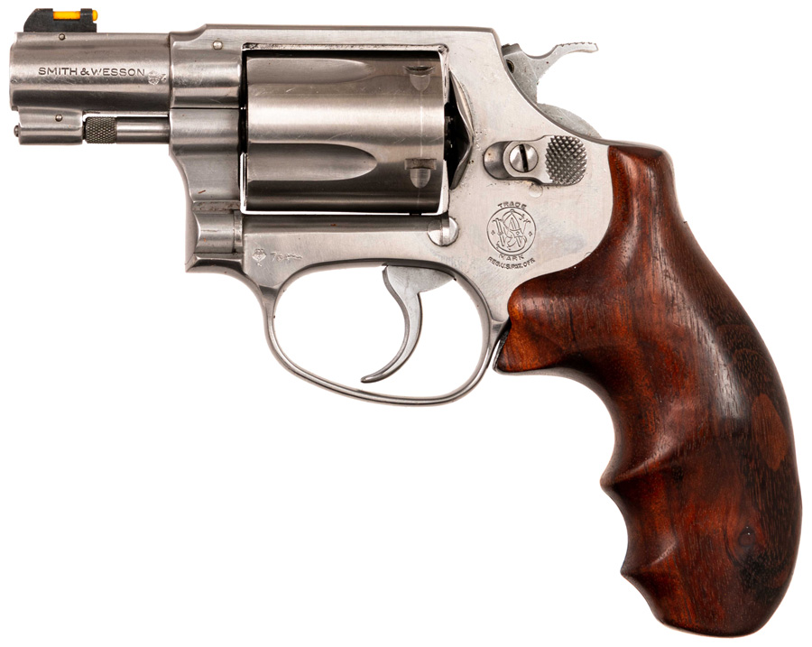 60 .38Special , Lederholster, Visierung mit Fiberkorn, 5-Schuss Trommel , LL: 47mm