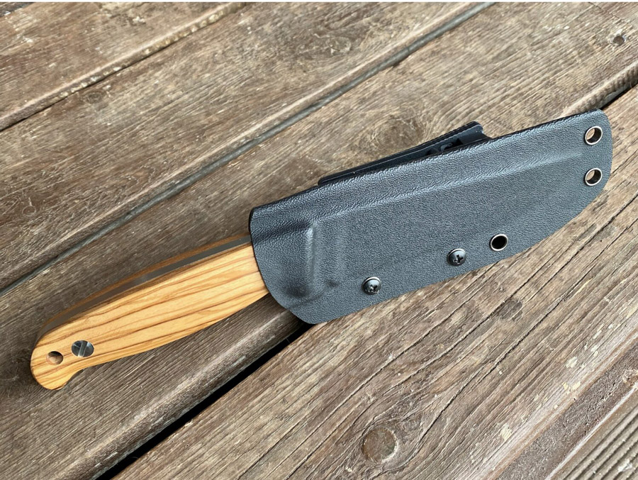 WOC II Plus Olivenholz Klingenlänge: 11,5cm Kydex Scheide