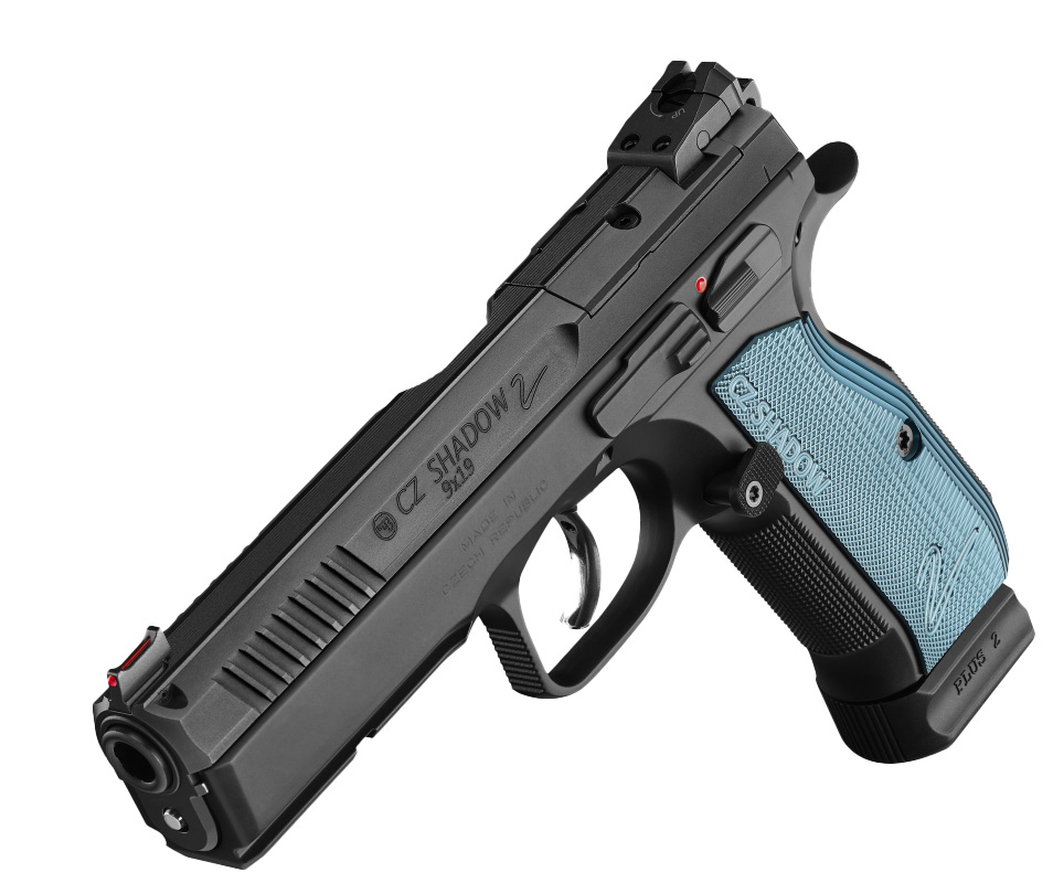 75 Shadow 2 OR 9mmLuger Schwarz/Blau 19 Schuss - 2 Reservemagazine Double Action