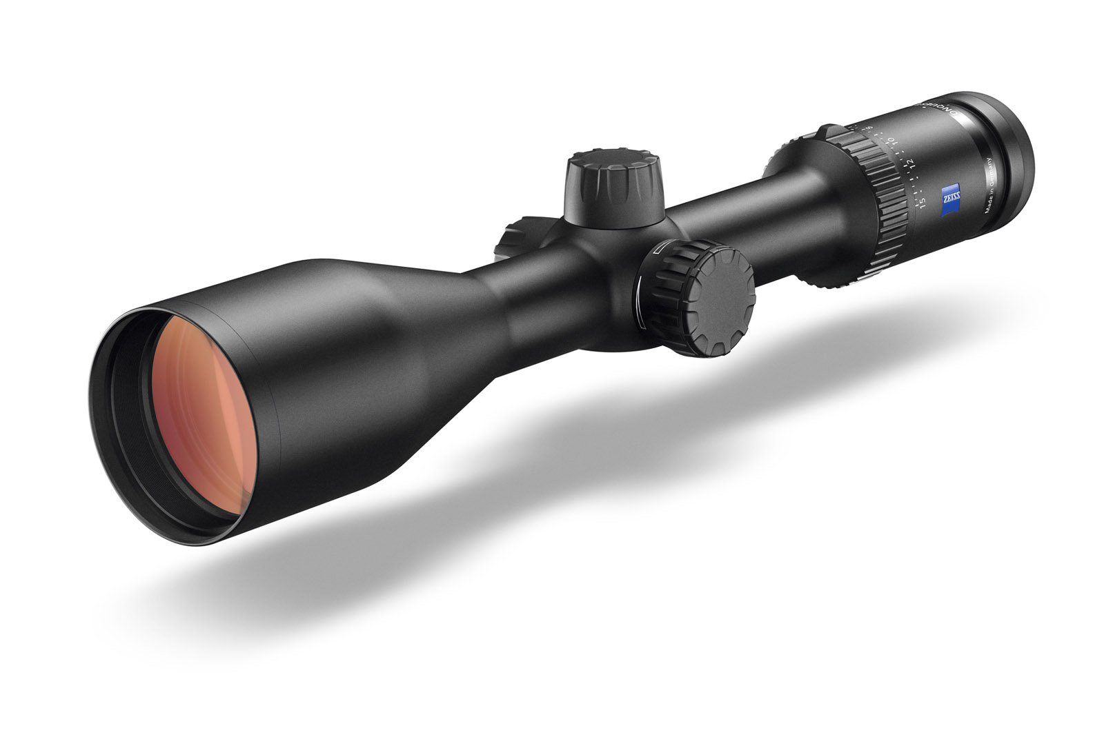 Zeiss Conquest V6 - 2,5-15x56, schräge Frontansicht