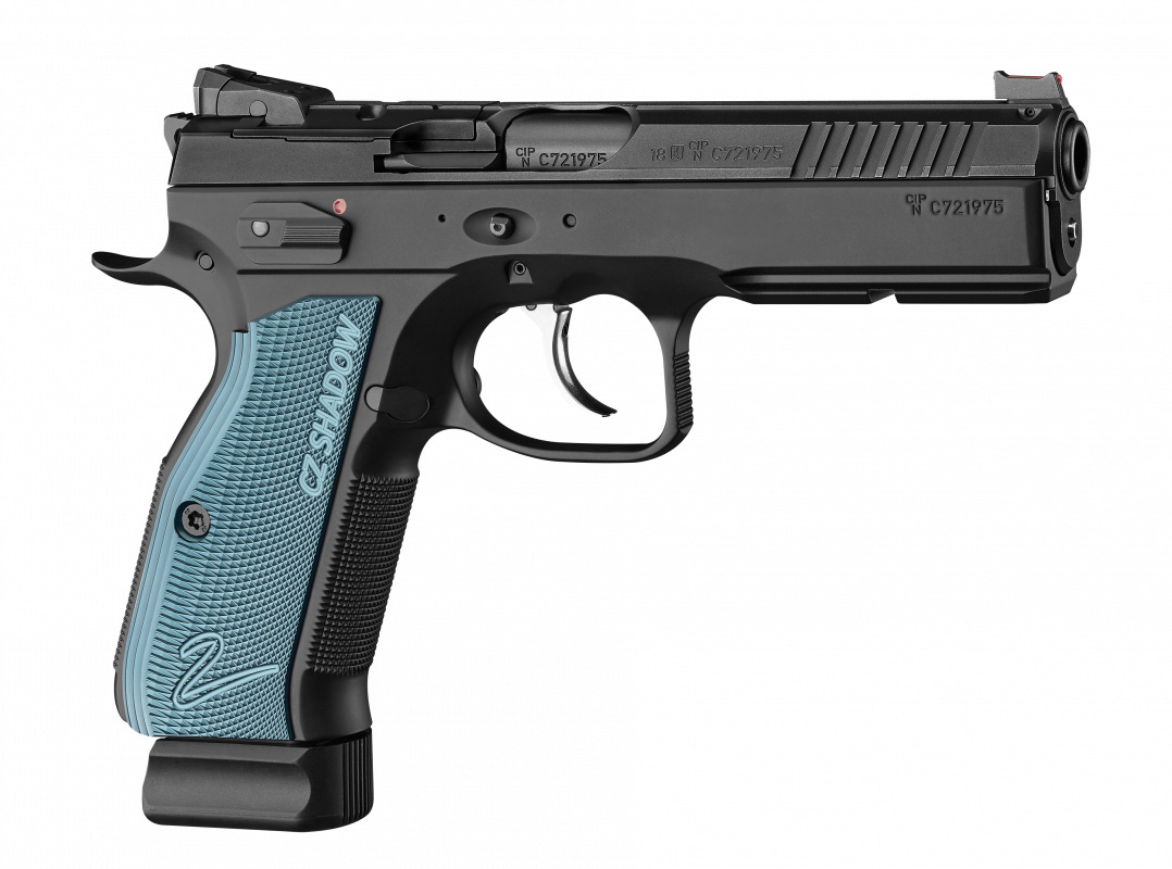 75 Shadow 2 OR 9mmLuger Schwarz/Blau 19 Schuss - 2 Reservemagazine Double Action
