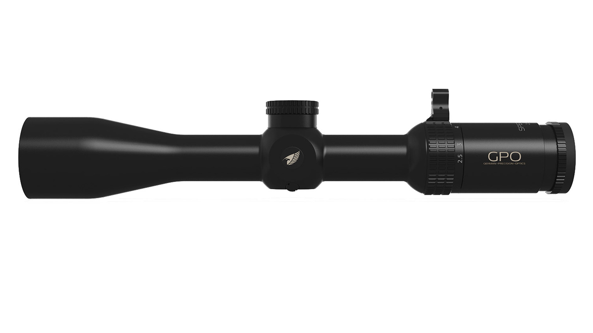 Zielfernrohr GPO Spectra 4x 2,5-10x44i, Seitenansicht links