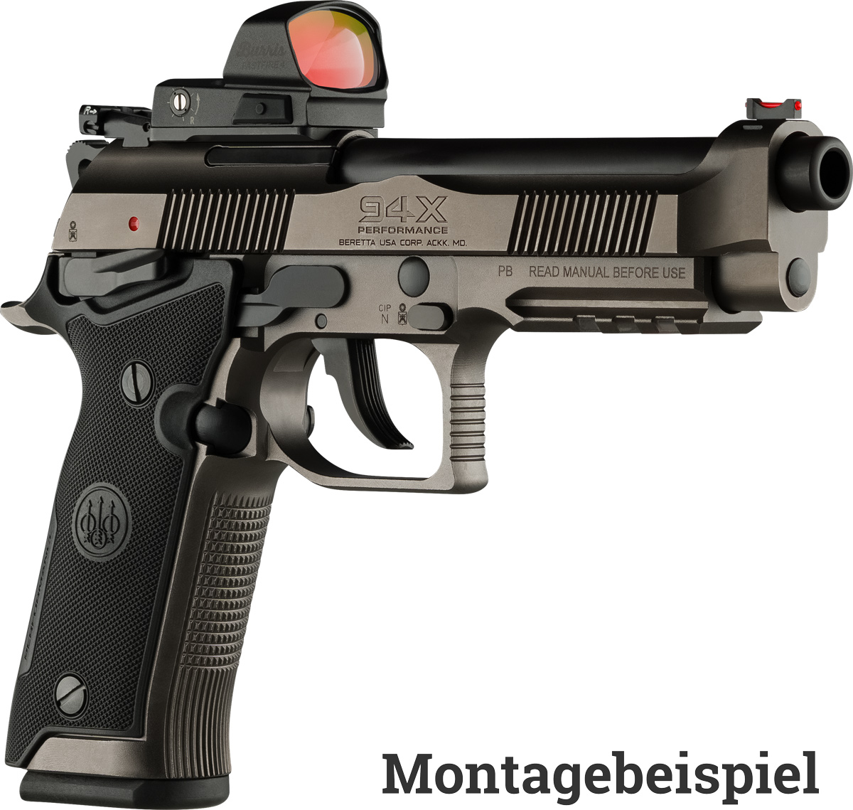 94X Performance Production RDO 9mmLuger Graphite Grey 20 Schuss