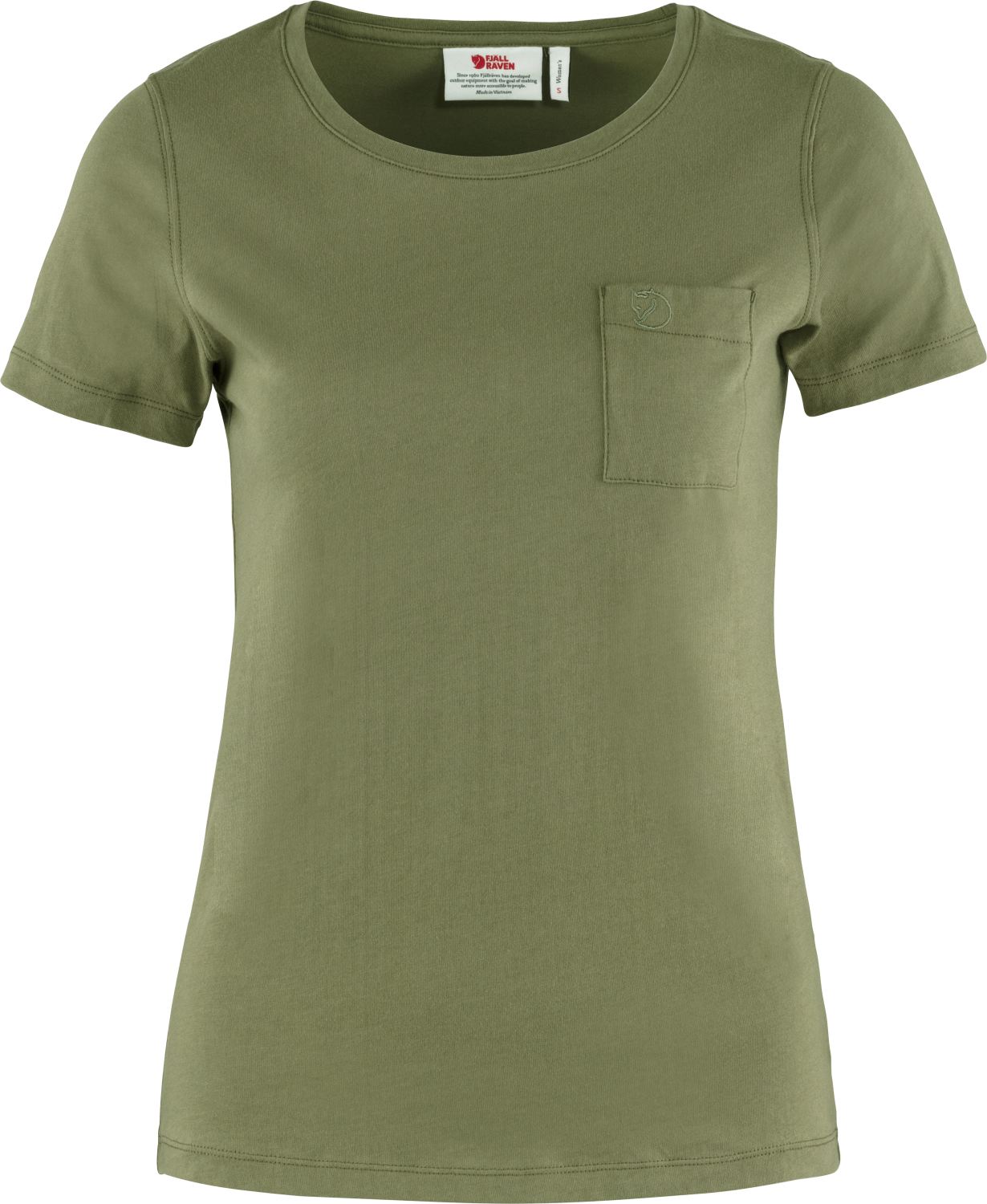Das bequeme T-Shirt Övik von Fjällräven mit Rundhalsausschnitt aus 100 % Bio-Baumwolle 