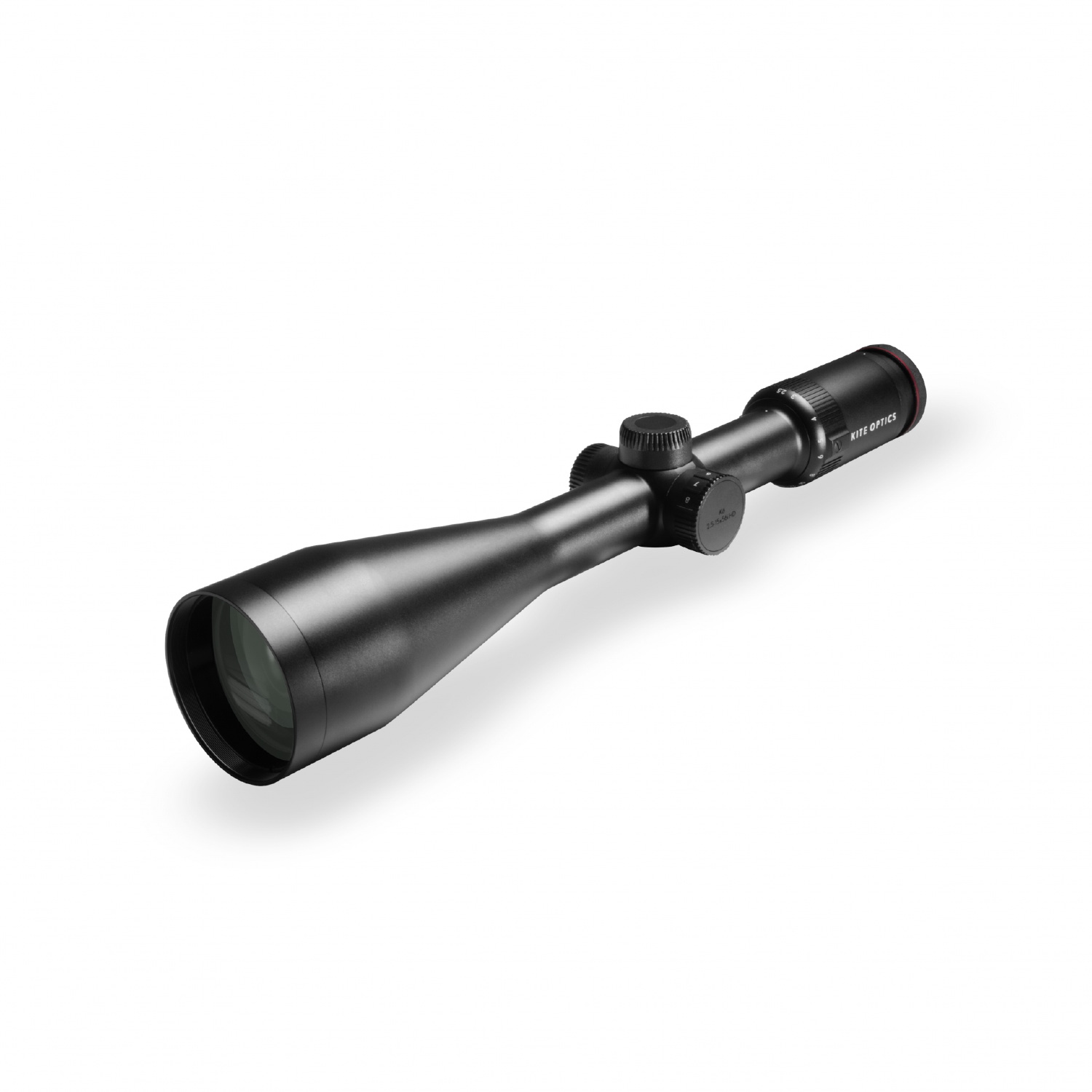 Zielfernrohr Kite K6 2,5-15x56i, schräge Draufsicht vorn