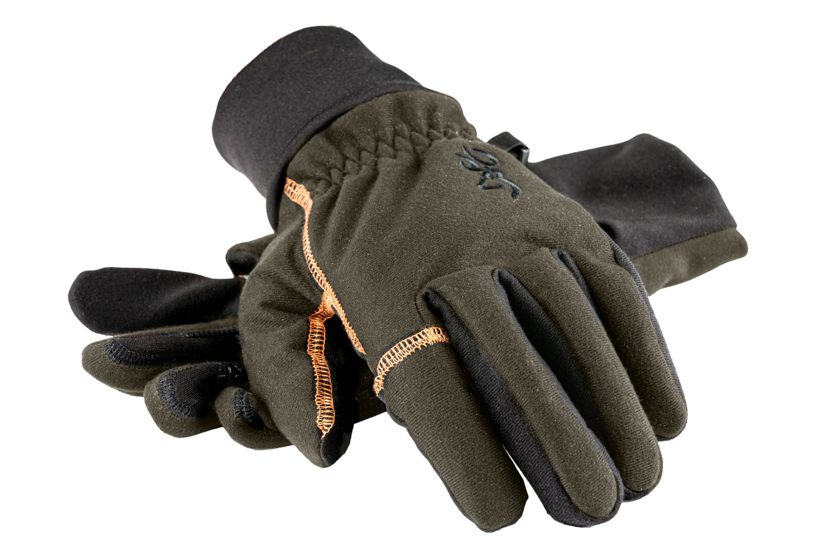 Browning Winterhandschuhe Handschuhe Gloves Winter, Wasserabweisende, wärmeisolierende Winterhandschuhe in oliv mit Logostickerei.