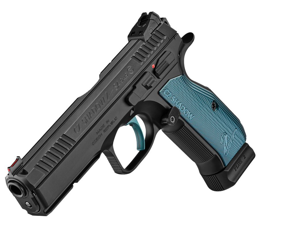 75 Shadow 2 9mmLuger Schwarz/Blau 19 Schuss - 2 Reservemagazine Single Action