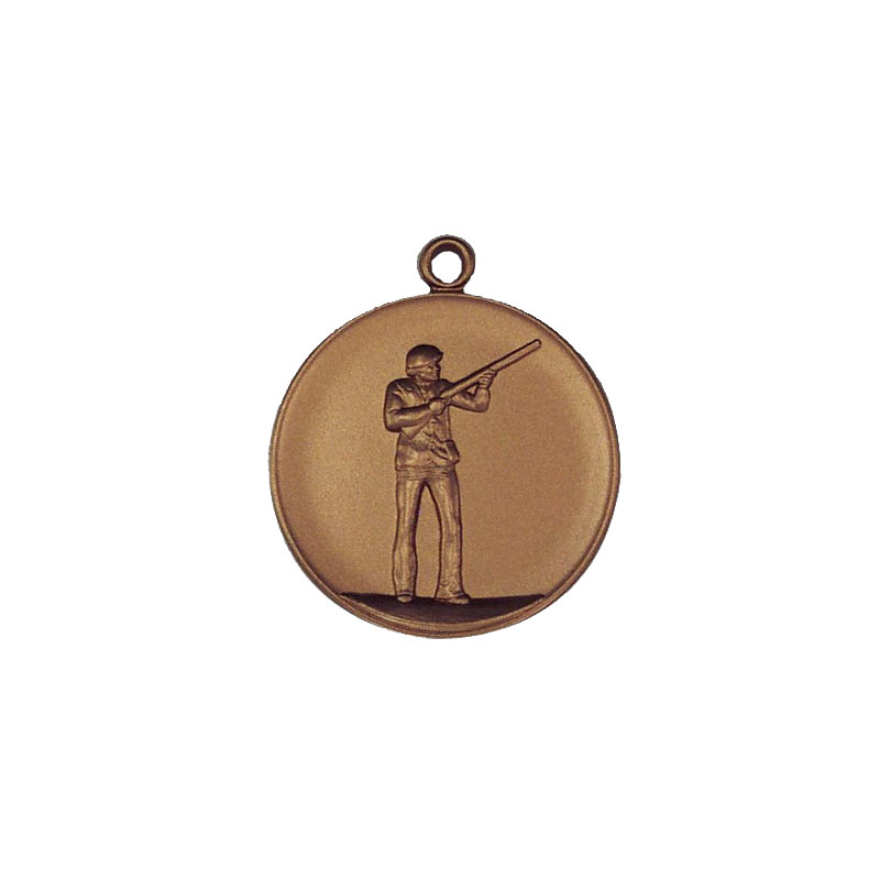 Die neue Linie Medaille Skeetschütze MX145-B (Bronze), Skeet Wettkampf, Siegerehrung Schießstand, Siegerehrung Skeet