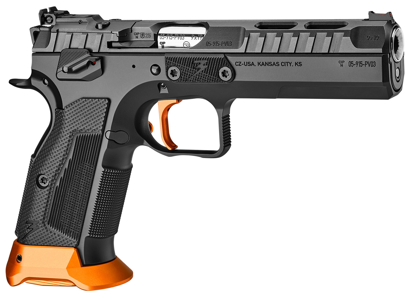 TS 3 Orange 9mmLuger 20 Schuss - 2 Reservemagazine Single Action