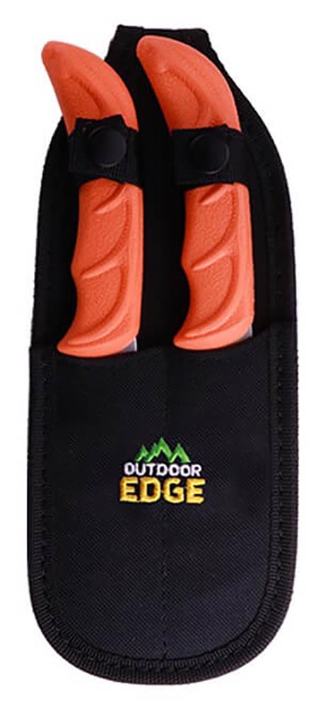 Outdoor Edge Jager Pair – beide Messer zusammen mit robuster Aufbewahrungstasche