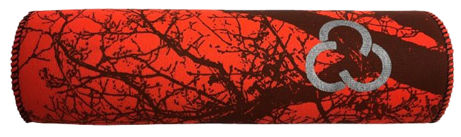 Roedale Neoprenhülle für Ti55 in der Variante Tree Orange mit einem schwarzen Baummuster auf knalligem orangefarbenen Hintergrund