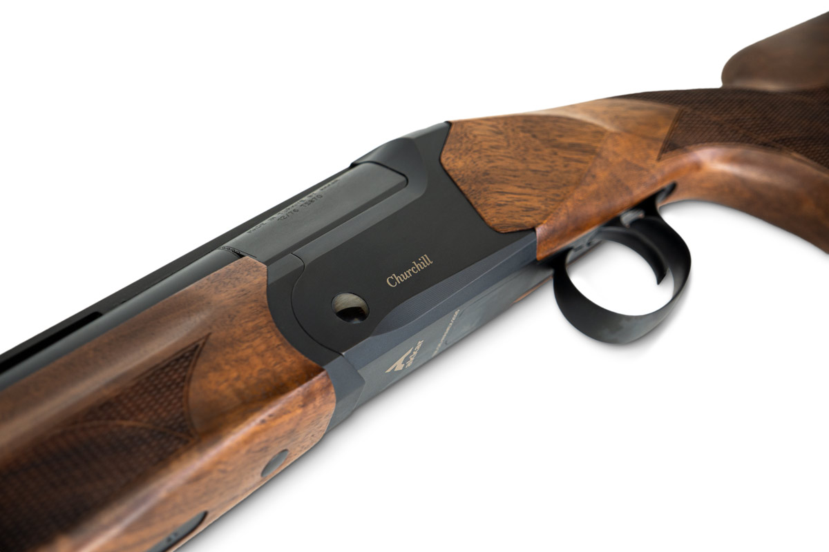 detailaufnahme baskuele akkar churchill 812e hunting black robuste bauweise praezise jagdflinte
