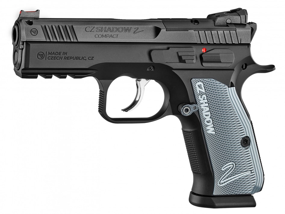 75 Shadow 2 Compact OR 9mmLuger Schwarz/Grau 15 Schuss - 2 Reservemagazine Double Action