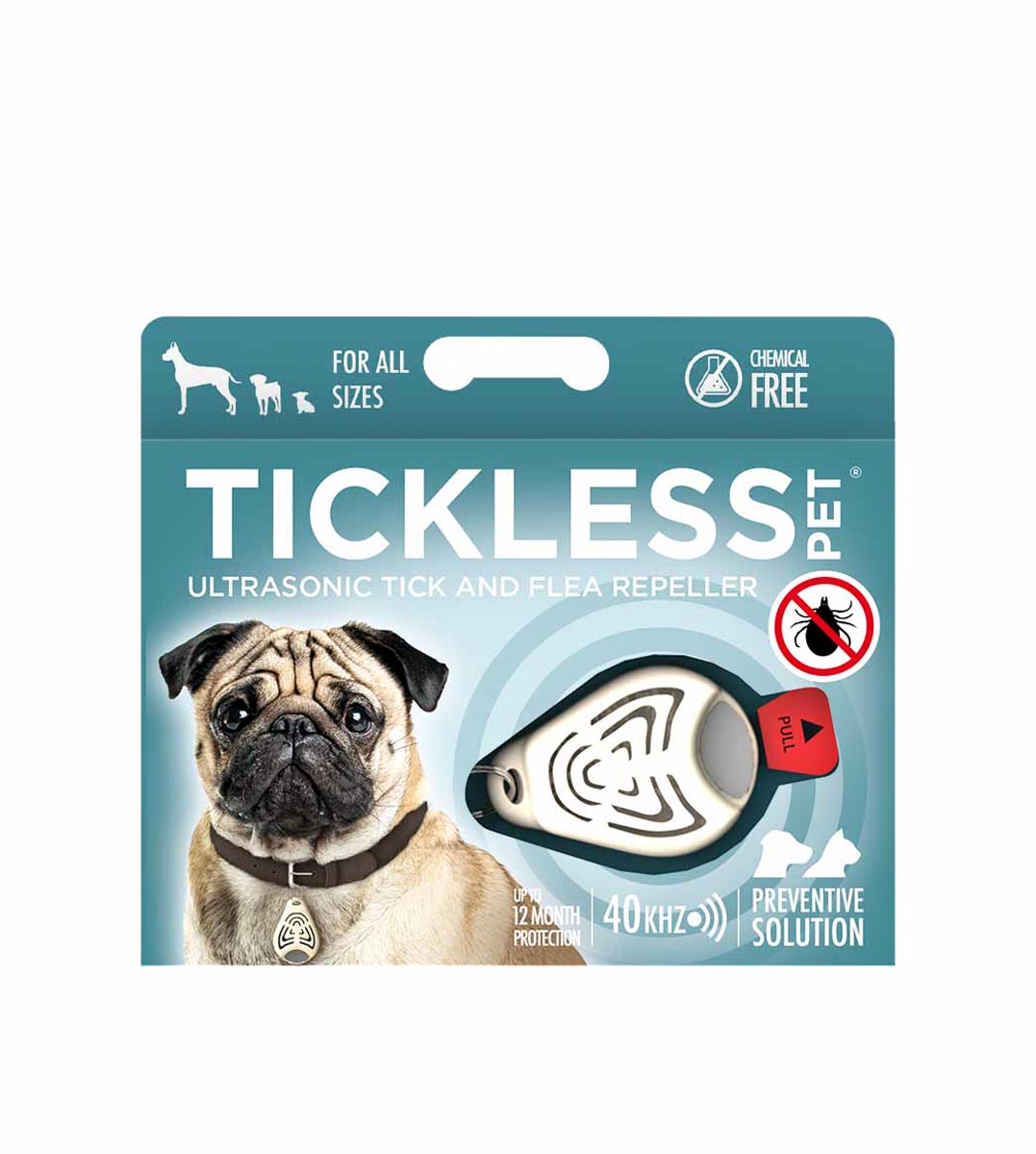 Tickless Pet Ultraschall Floh-Zeckenschutz Beige