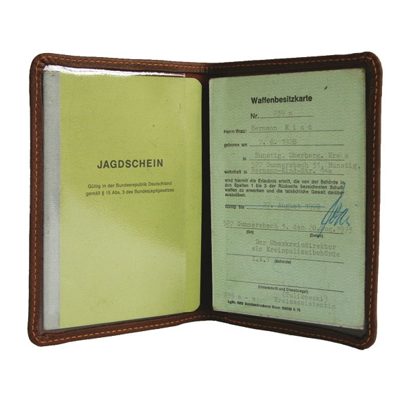 Jagdschein Etui Elchleder