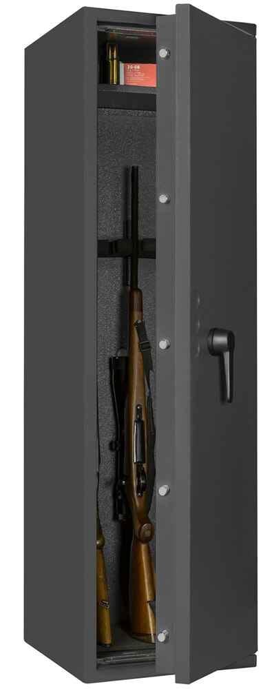 Waffenschrank Corvino 4102 Stufe 1 / 6 Langwaffen Doppelbartschloss 140x40x42cm