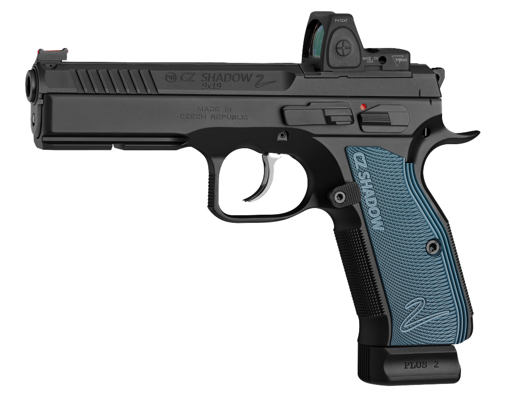 75 Shadow 2 OR 9mmLuger Schwarz/Blau 19 Schuss - 2 Reservemagazine Double Action