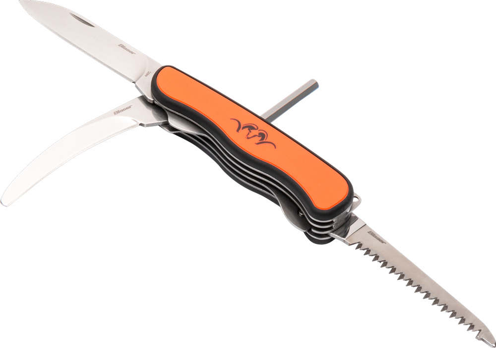 Blaser Multitool in ausgeklappten Zustand mit vier Werkzeugen