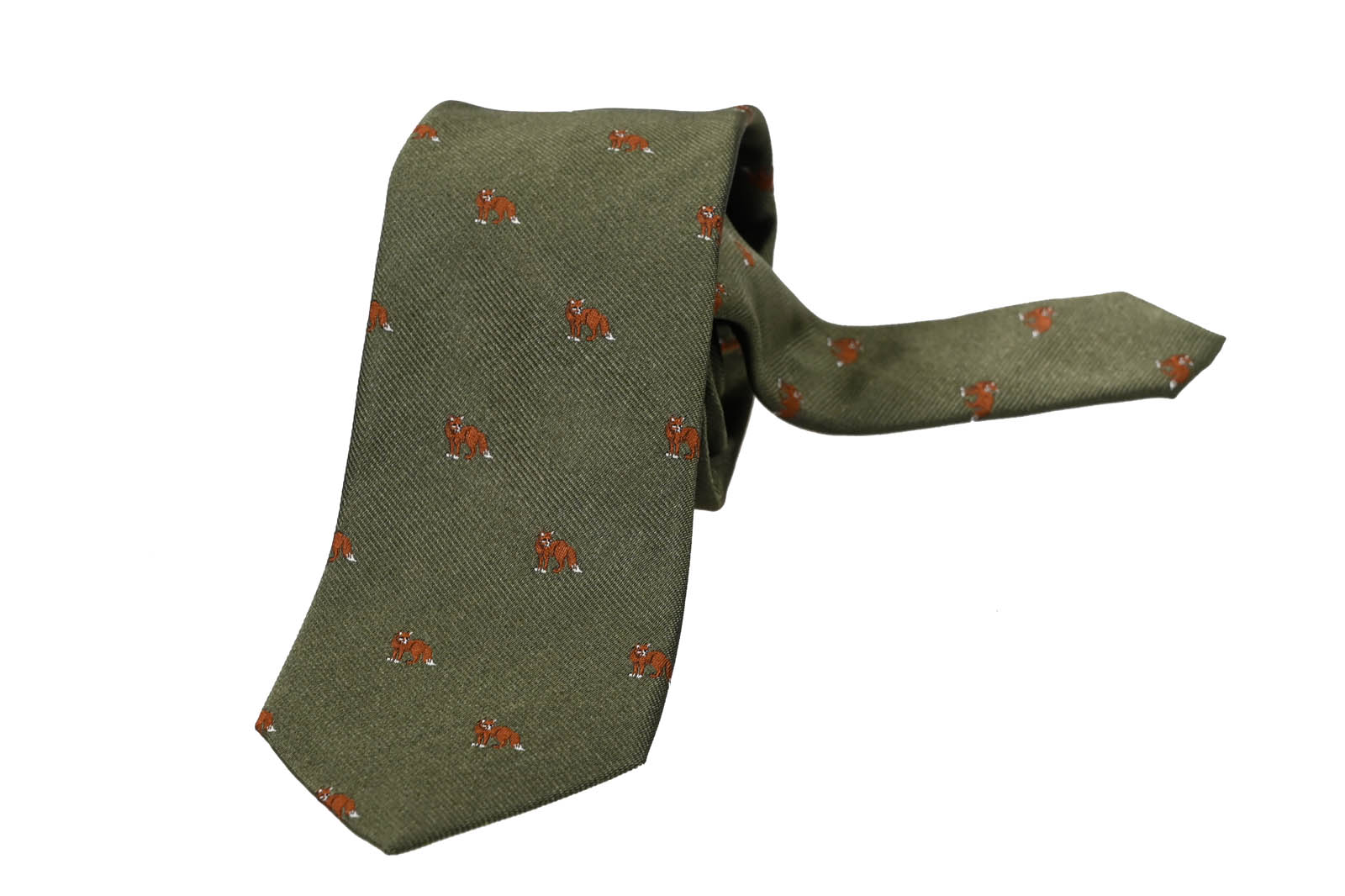 Krawatte Fuchs  Grün