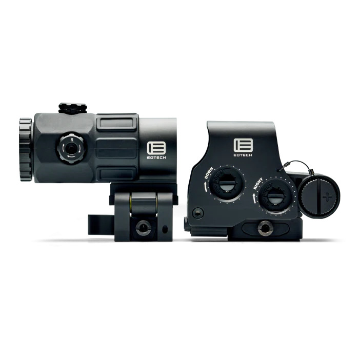 HHS V EXPS3 -4 + G45 Holosight + Magnifier SET, schwarz (Holosight mit Abs. -4)