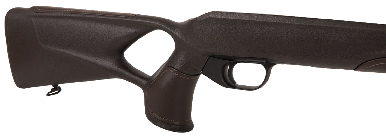 Blaser R8 Professional Success – Detailansicht von Schaft und Abzug mit edlem Echtlederbezug