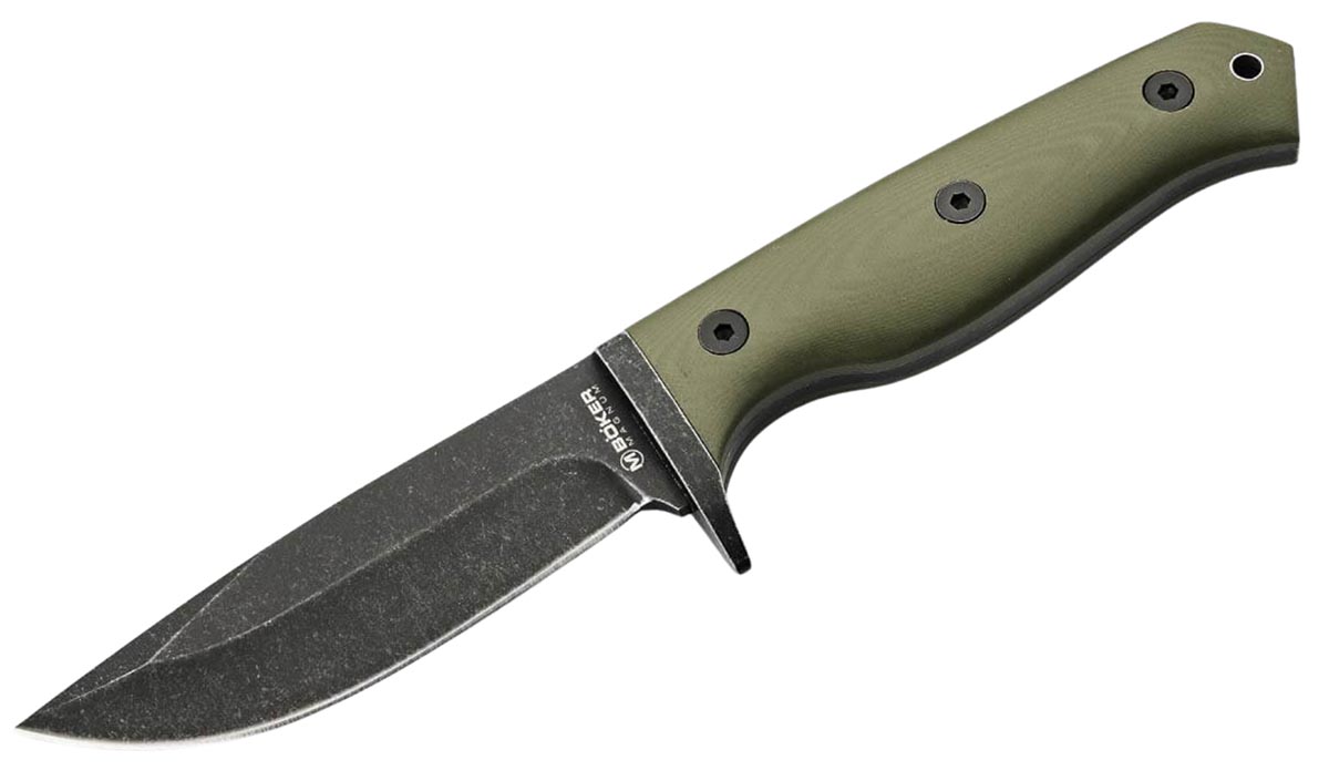 Böker Magnum Bushcraft Drop – Messer mit feststehender Klinge in der Vorderansicht