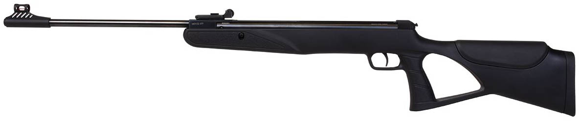 diana luftgewehr two sixty knicklauf ansicht von links mit ergonomischem schaft und metalllauf