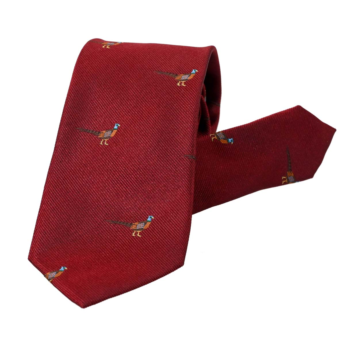 Krawatte Fasan  Rot