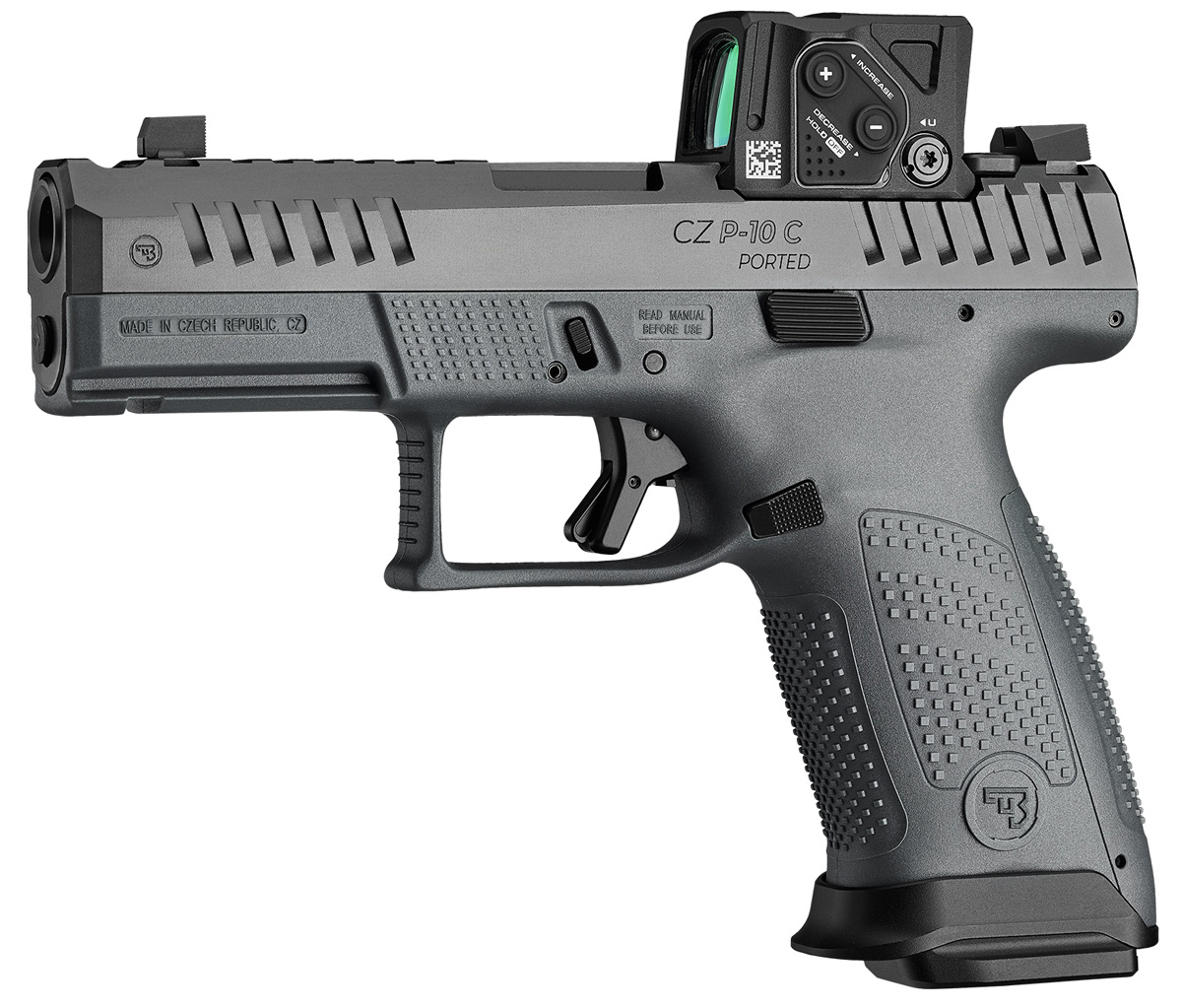 P-10 C Ported COA 9mmLuger AIMPOINT COA Rotpunktvisier 15 Schuss -  Reservemagazine