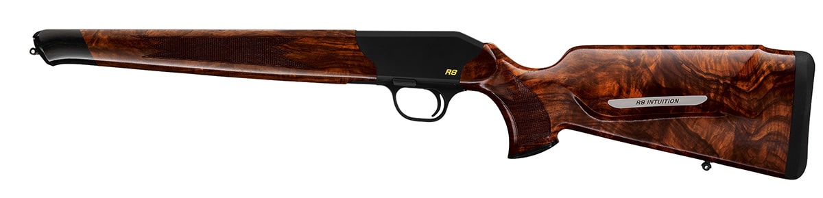 Holzschaft und System in Linksausführung | R8 Intuition | Blaser