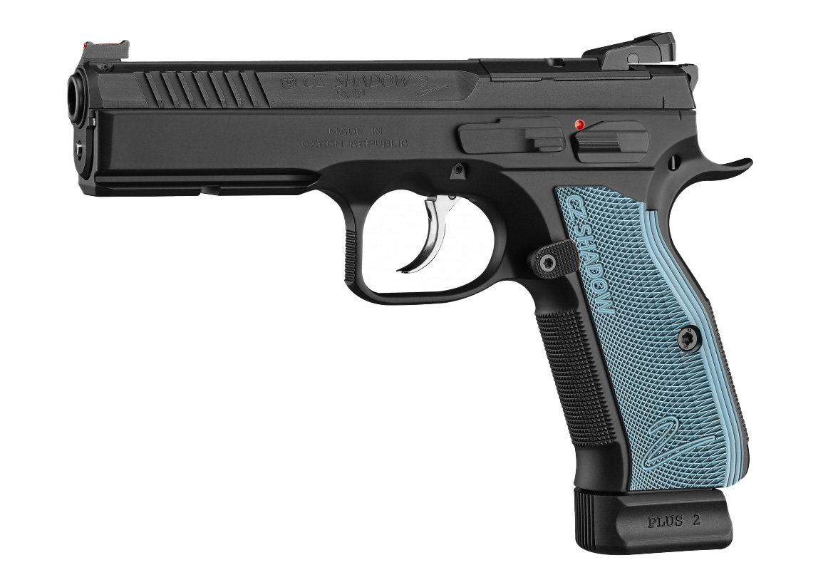 75 Shadow 2 OR 9mmLuger Schwarz/Blau 19 Schuss - 2 Reservemagazine Double Action