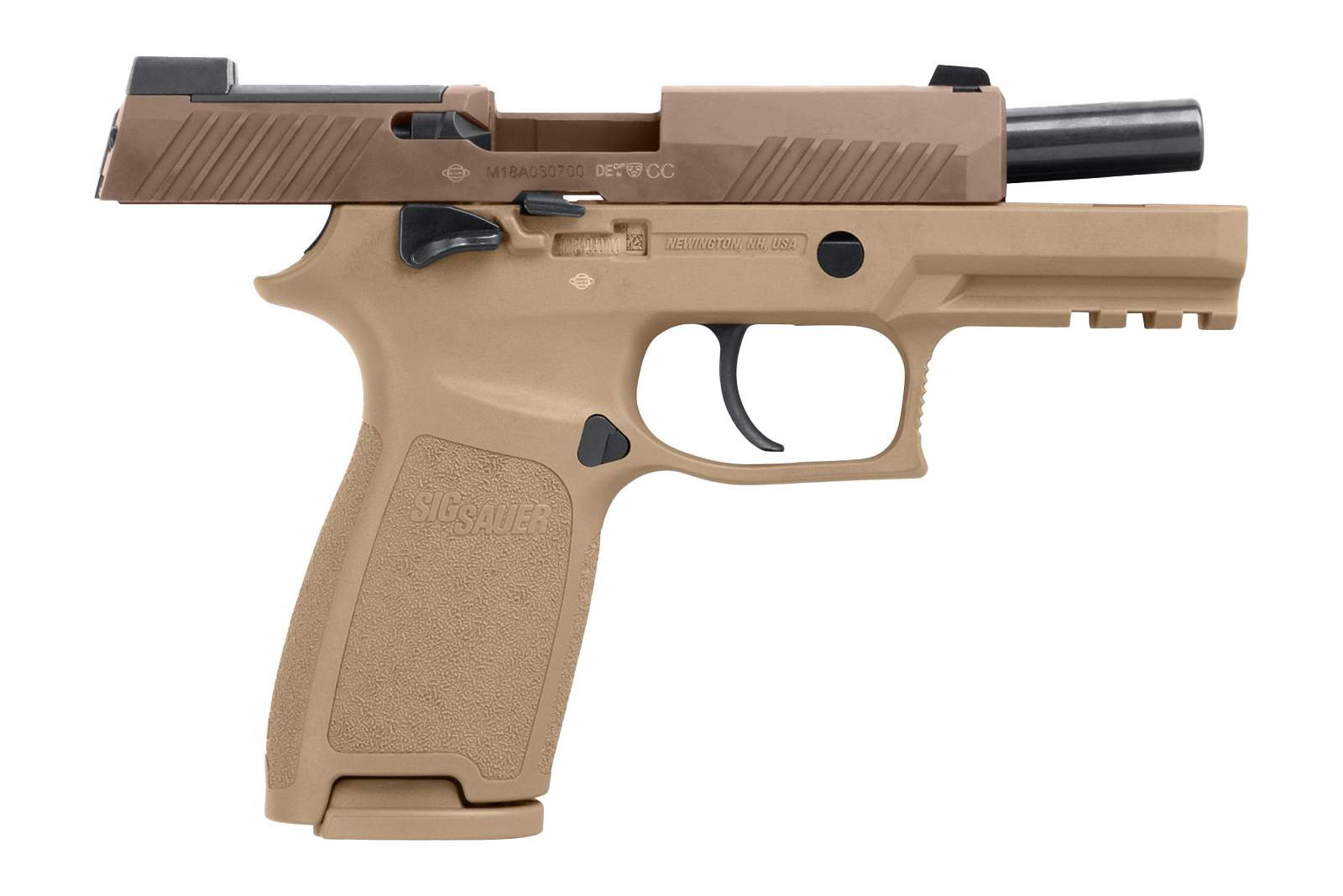 P320 M18 9mmLuger 17 Schuss - 1 Reservemagazin Coyote PVD-Beschichtung