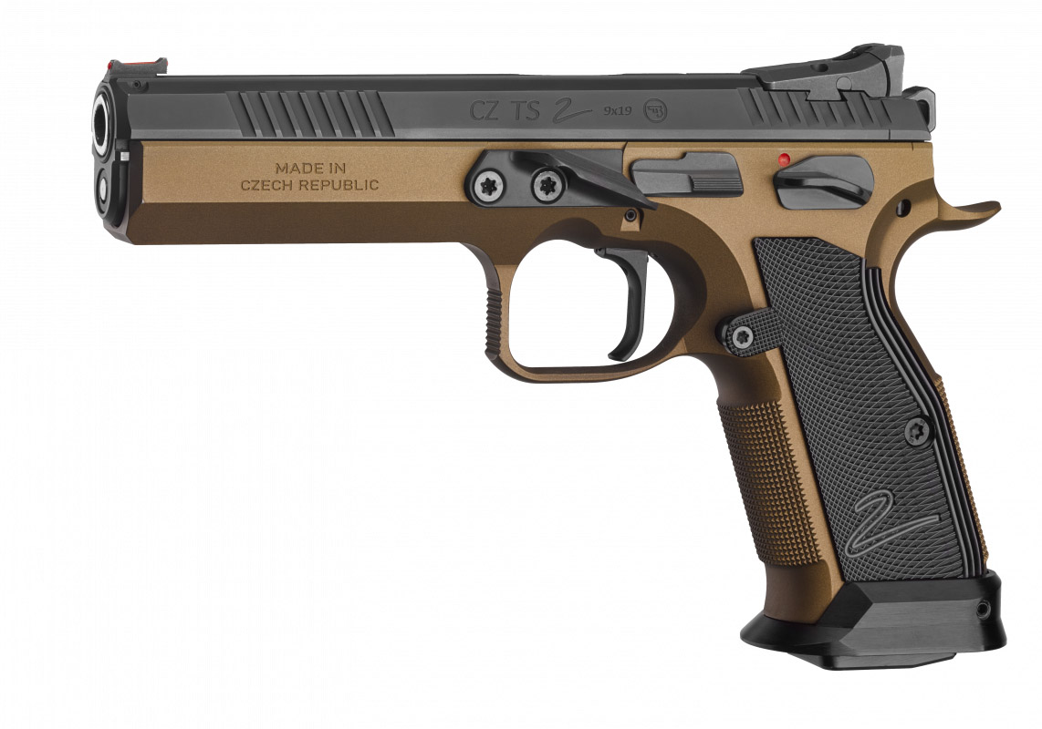 TS 2 Deep Bronze 9mmLuger 20 Schuss - 2 Reservemagazine Single Action