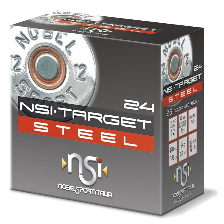 Nobel Sport Italia 20/70 Target Steel HP Trap (2,5 mm – 24 g) Stahlschrot