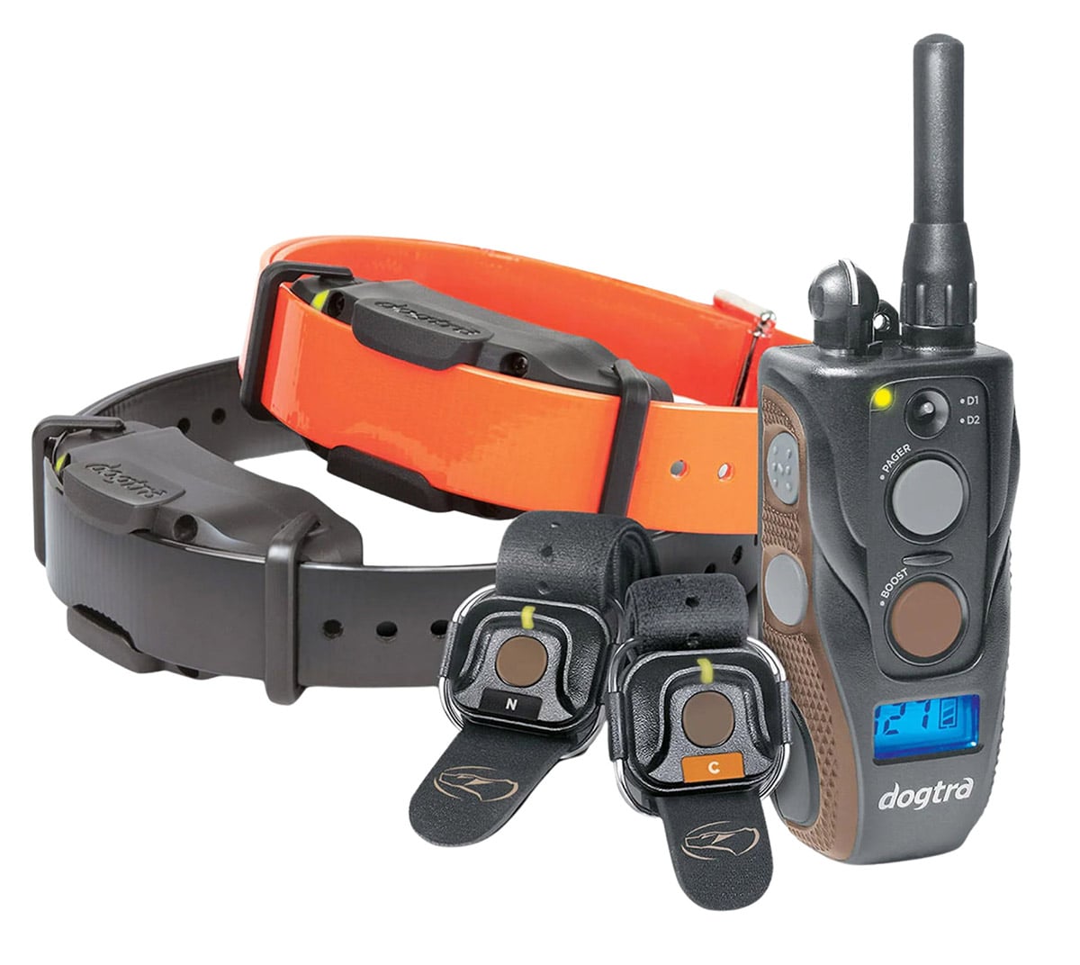 Dogtra ARC 1202S Free Plus Trainingshalsband mit zwei Halsbaendern, Vorderseite
