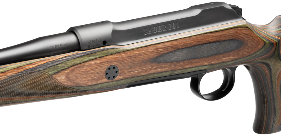 Sauer 101 Wolverine, Schriftzug des Modells Sauer 101 auf der linken Seite der Kammer
