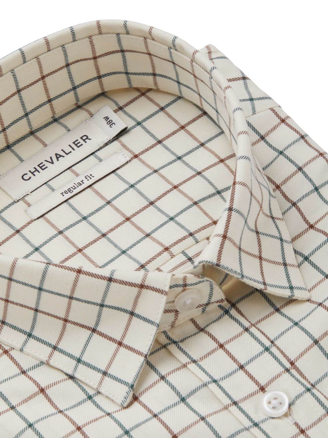 Chevalier Bluse Scaleby Marble Green Tattersall mit guter Passform