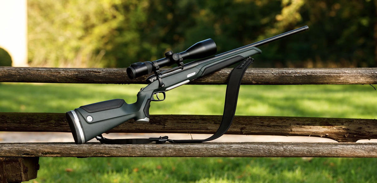 Monobloc .308Win Grün LL56cm / M15x1 / ohne Visierung Ledereinlage Schwarz