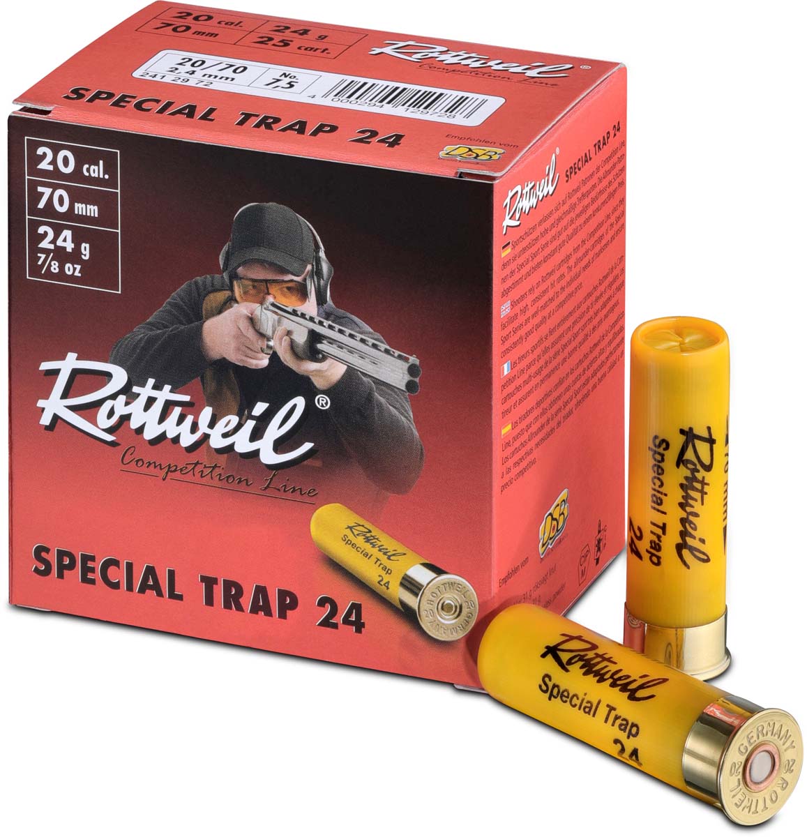  Rottweil 20/70 Special Trap 2,4mm - 24g - optimal für Training und Wettkampf