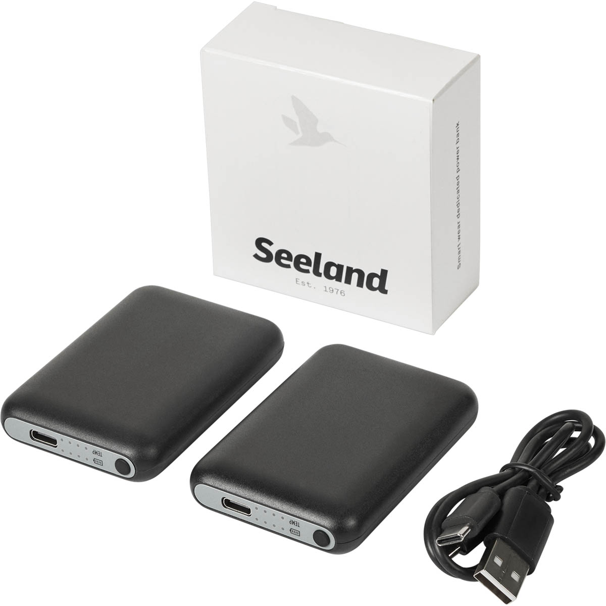 Seeland Heizsocken Celsius mit Powerbanktaschen am Sockenbund, Akku