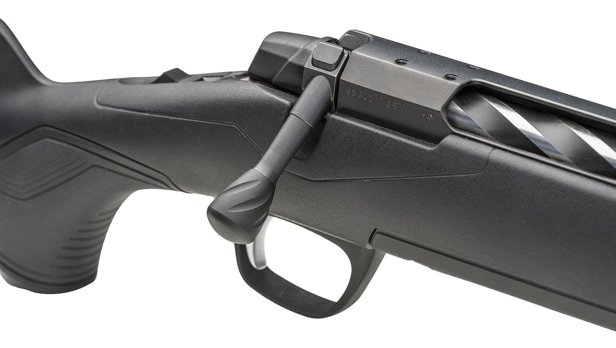 1030212 Browning X-Bolt2 Nordic Varitech Black Adjustable Threaded Nahaufnahme Verschluss Seitenansicht