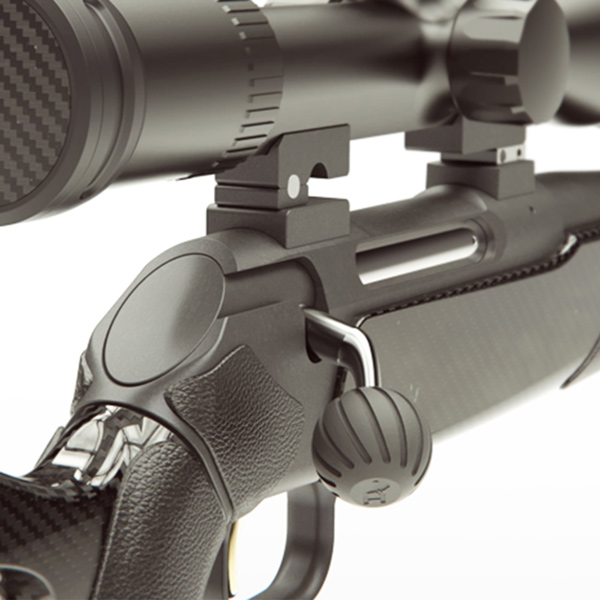 HuntTech Gummi Kammergriffkugel, befestigt an Waffe