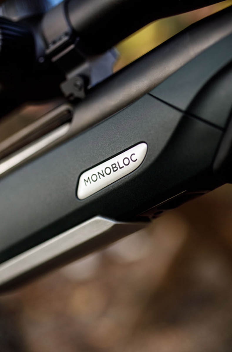 Monobloc .308Win Grün LL56cm / M15x1 / ohne Visierung Ledereinlage Schwarz
