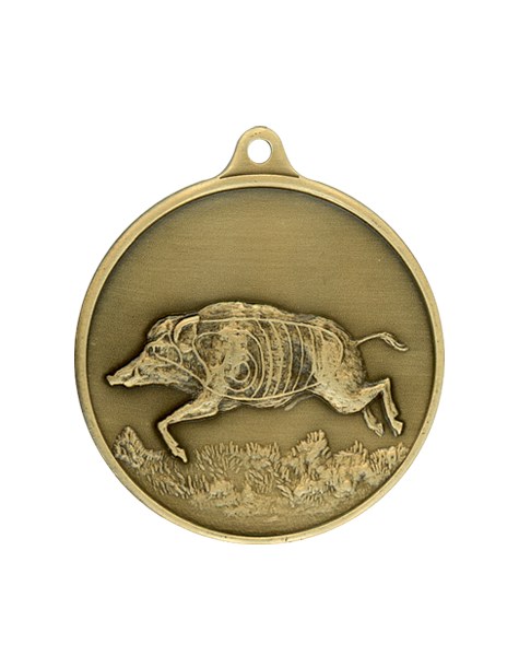 Steinhauer & Lück Medaille Jagdmedaille Keiler 40 mm bronze Jagdmedaille aus Bronze mit Keiler-Motiv