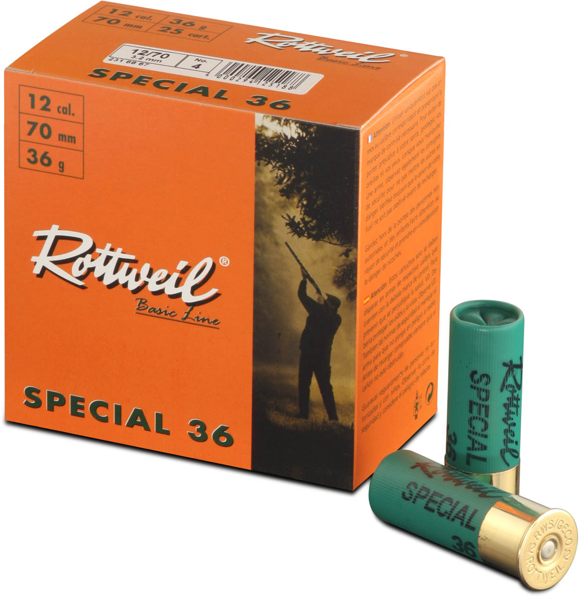 Rottweil 12/70 Special 36 3,5mm - 36g - für Jagden mit hohen Schusszahlen